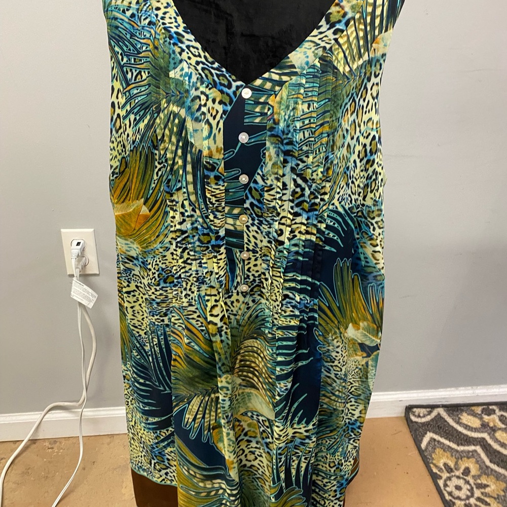 1264 / Chelsea Suite Women’s Animal Print Leaf Print Dress Size 18W